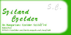 szilard czelder business card